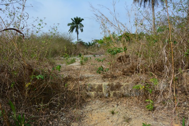 Former entrance to ETU, Kailahun